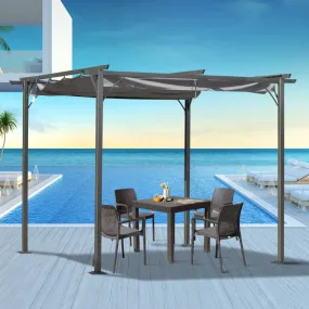 10' Outdoor Pergola Garden Gazebo - Gray