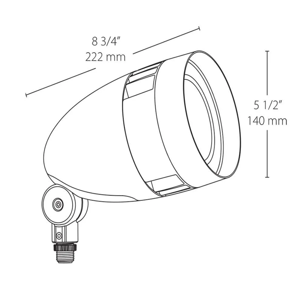 13W LED Landscape Flood Light 120-277V 4000K White