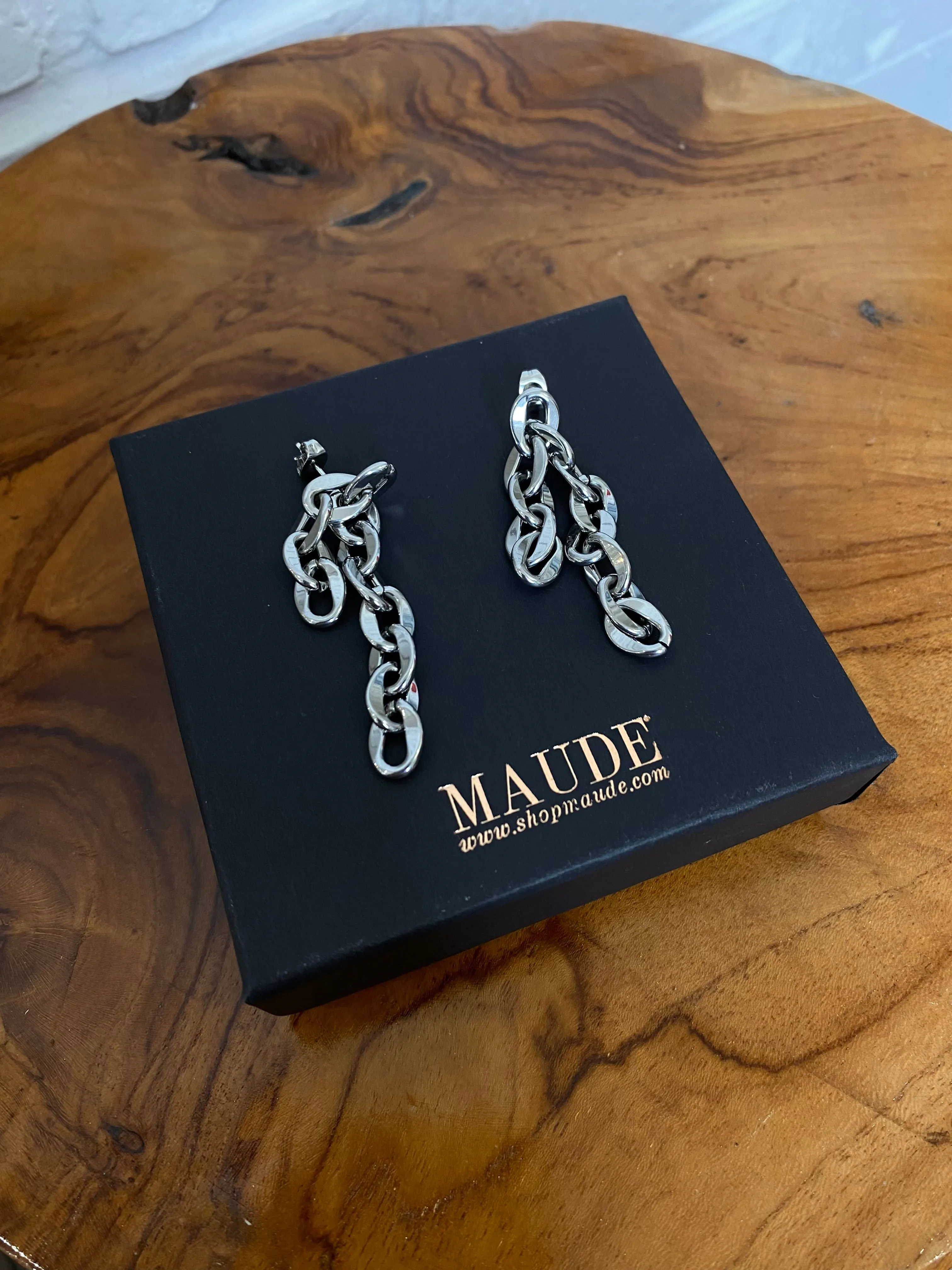 18K Double Chain Earrings