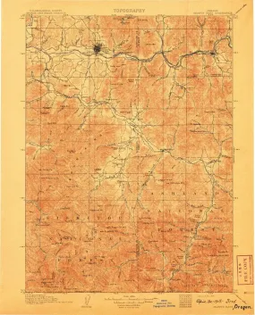 1908 Grants Pass, OR  - Oregon - USGS Topographic Map