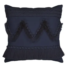 20" Square Elaine Smith Pillow  Tavarua Indigo