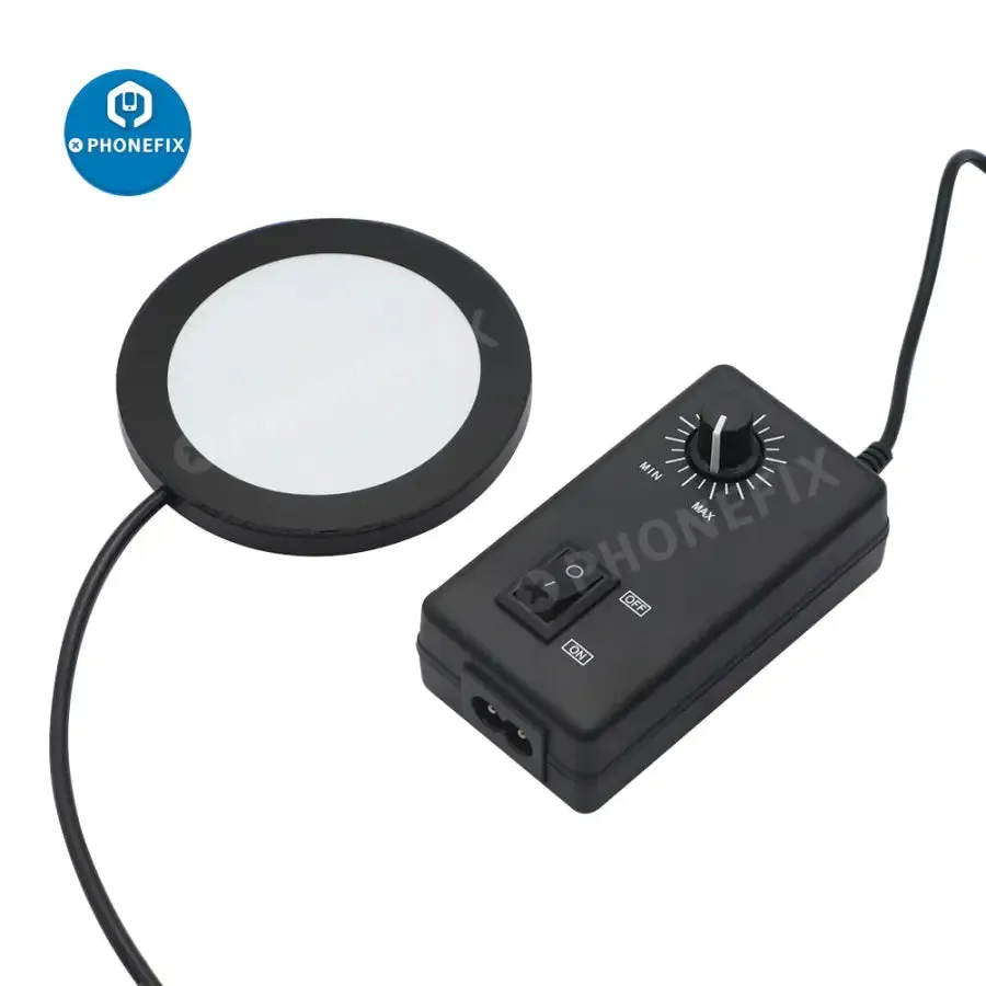 Adjustable Ring LED Bottom Light Source Microscope Illuminator Lamp