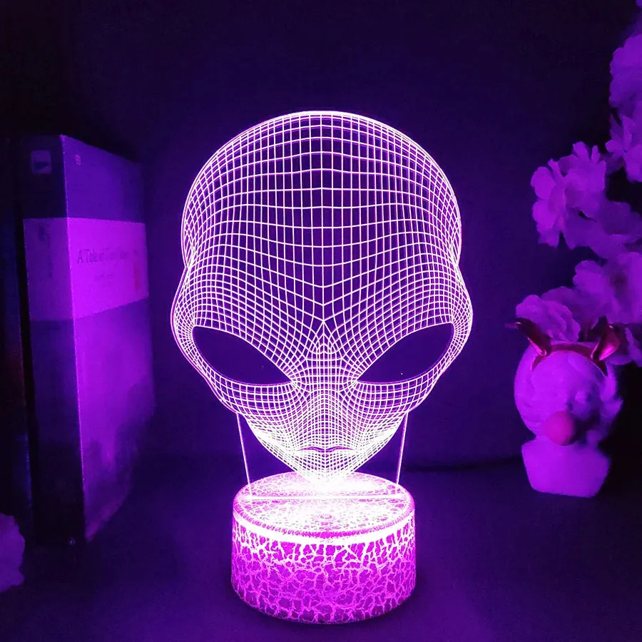 Alien Shaped 3D LED Night Light