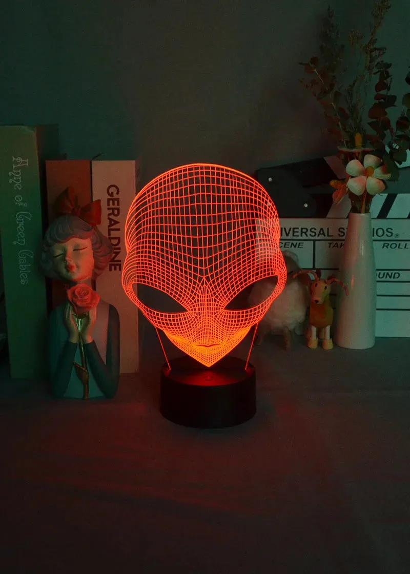 Alien Shaped 3D LED Night Light