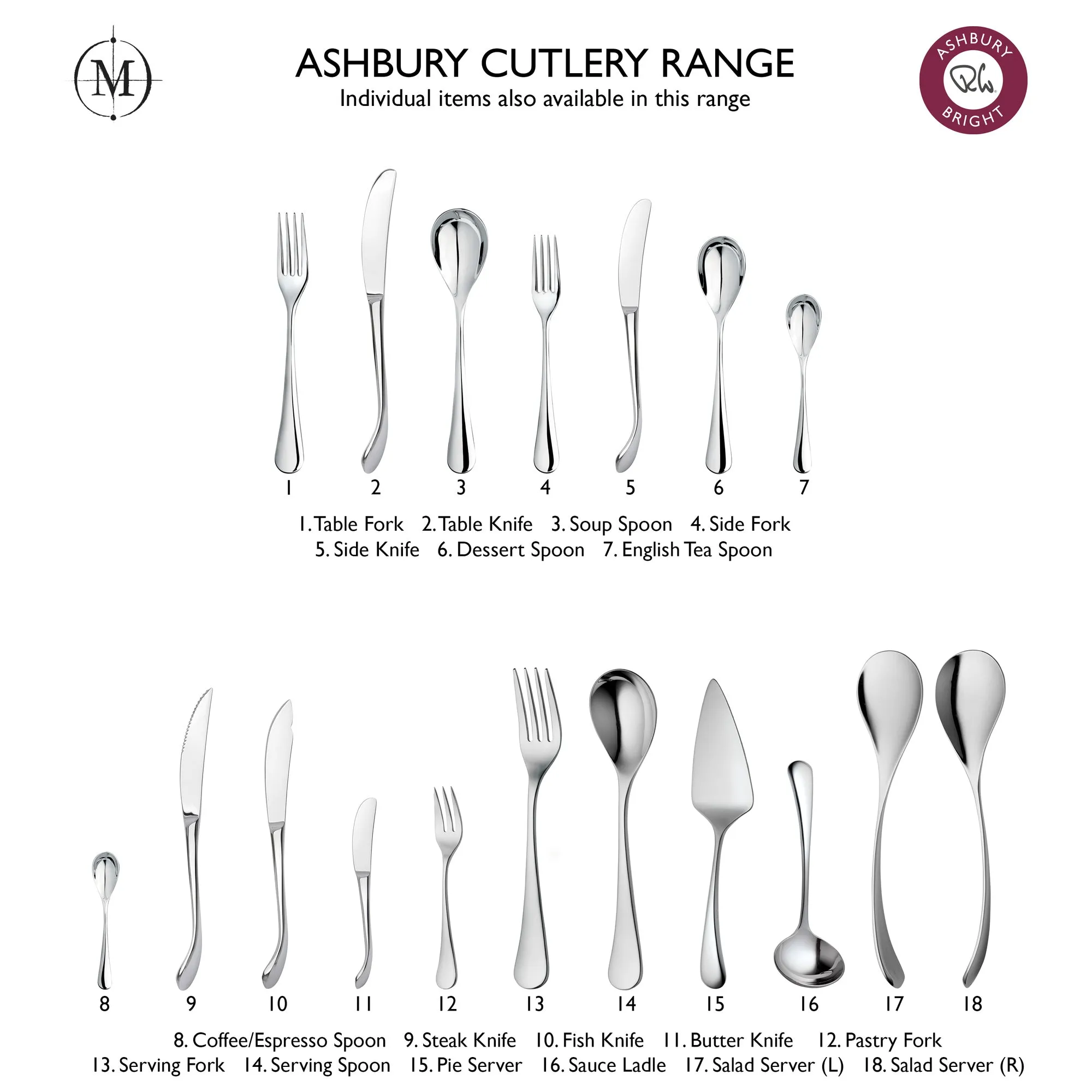 Ashbury Bright Butter Knife