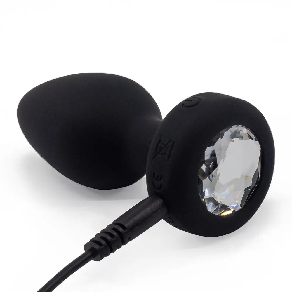 Ashella Vibes Remote Control Vibrating Jewel Butt Plug - Medium