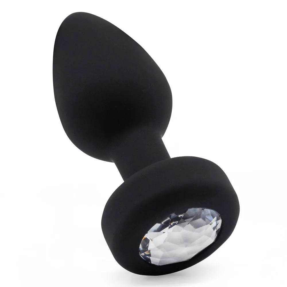 Ashella Vibes Remote Control Vibrating Jewel Butt Plug - Medium