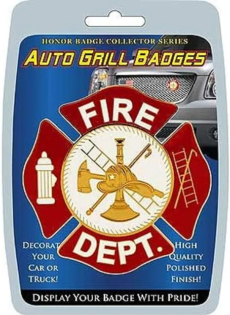 Auto Grill Badge Fire Dept