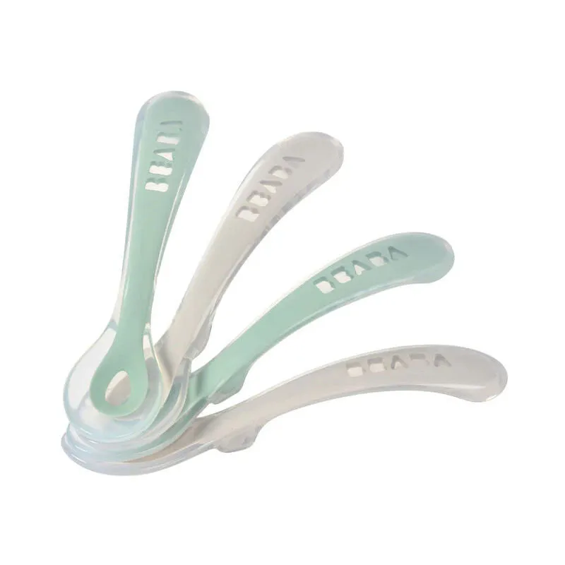 Beaba Silicone Toddler Spoon Set