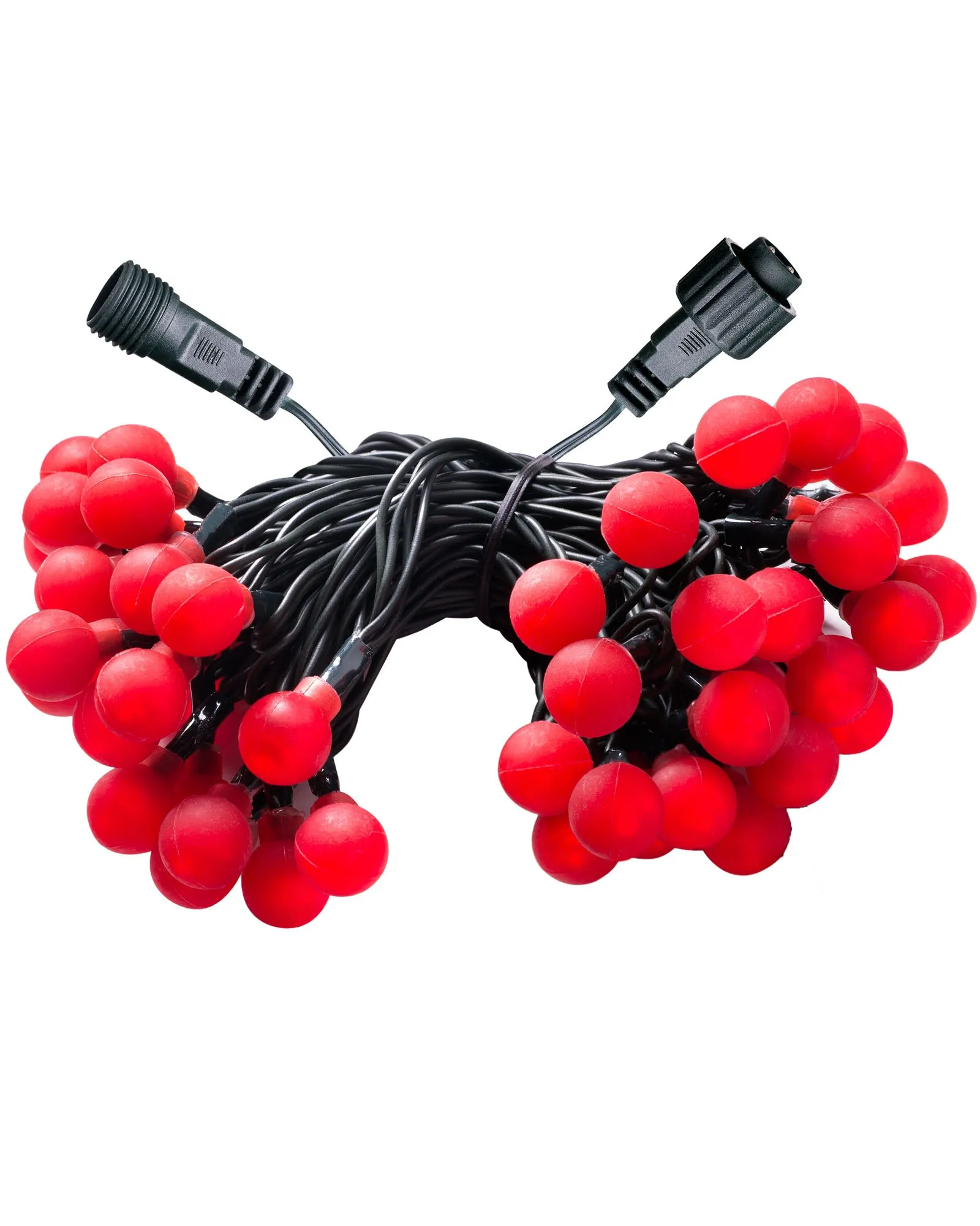 Berry Multi-Function 50 LED Connectable Light String, Bright Red