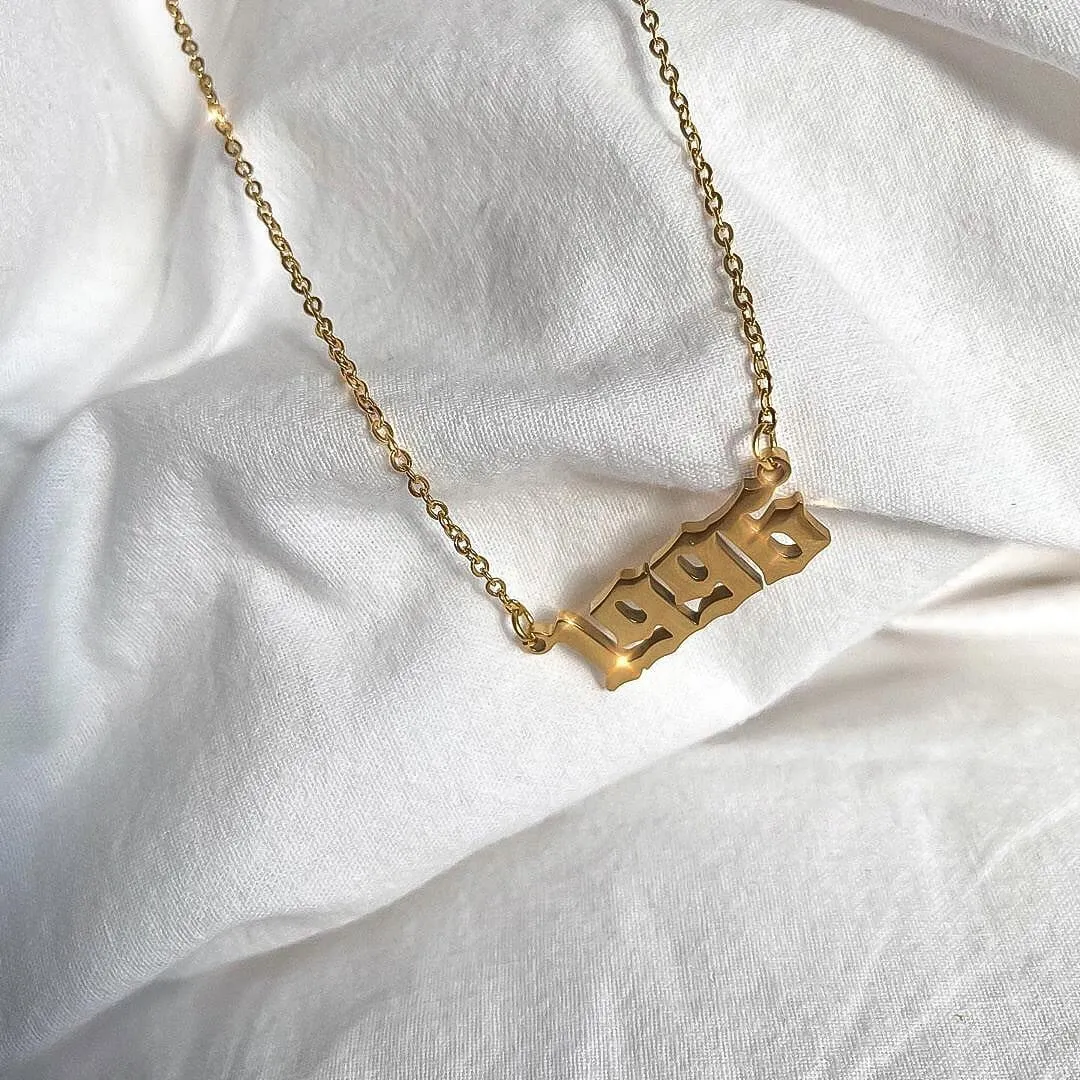 Birth-Year Necklace (Custom)