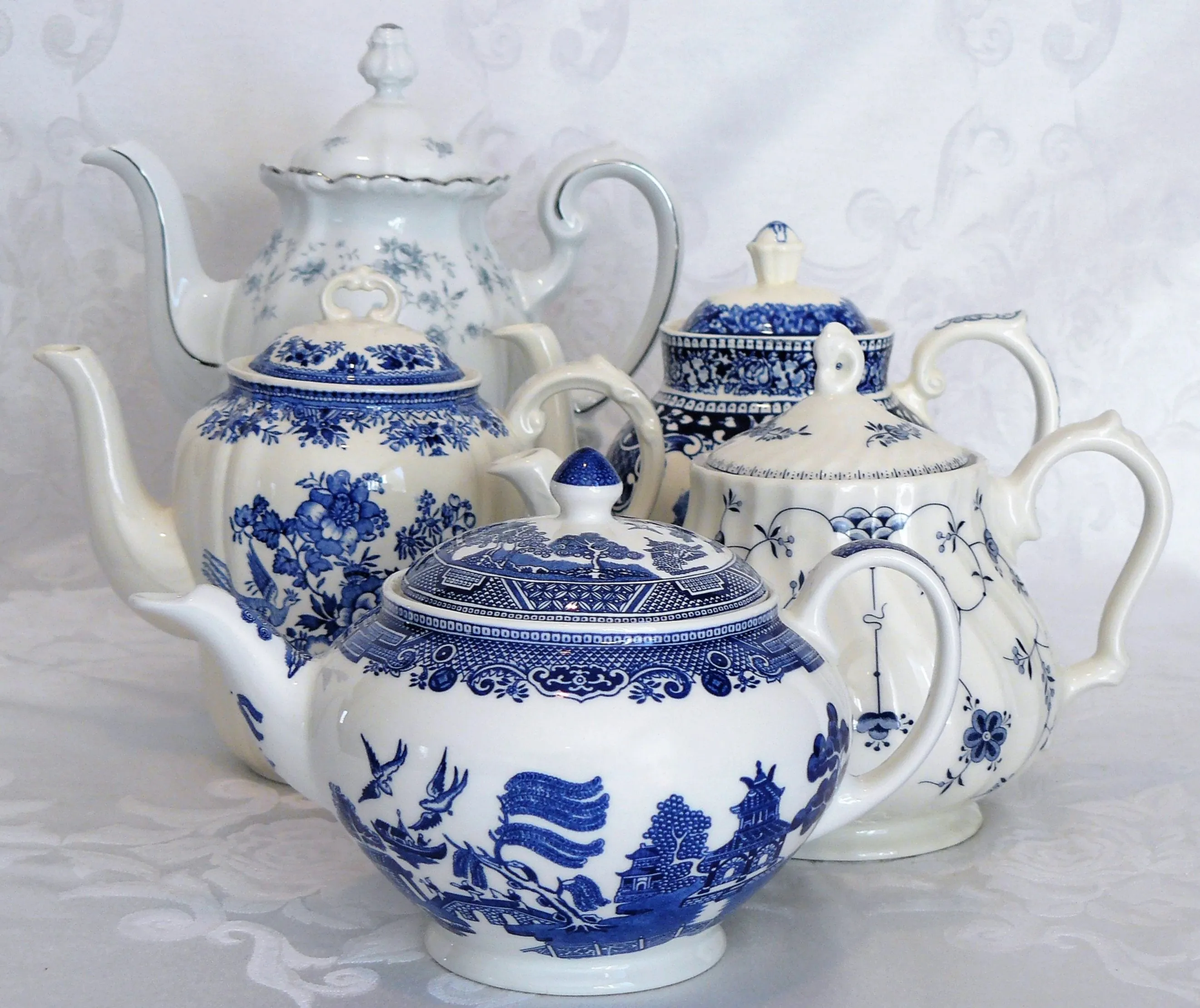 Blue & White Tea or Coffee Pots