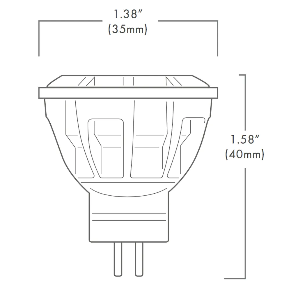 Brilliance LED MR11 Low Voltage Dimmable Lamp 2 watt