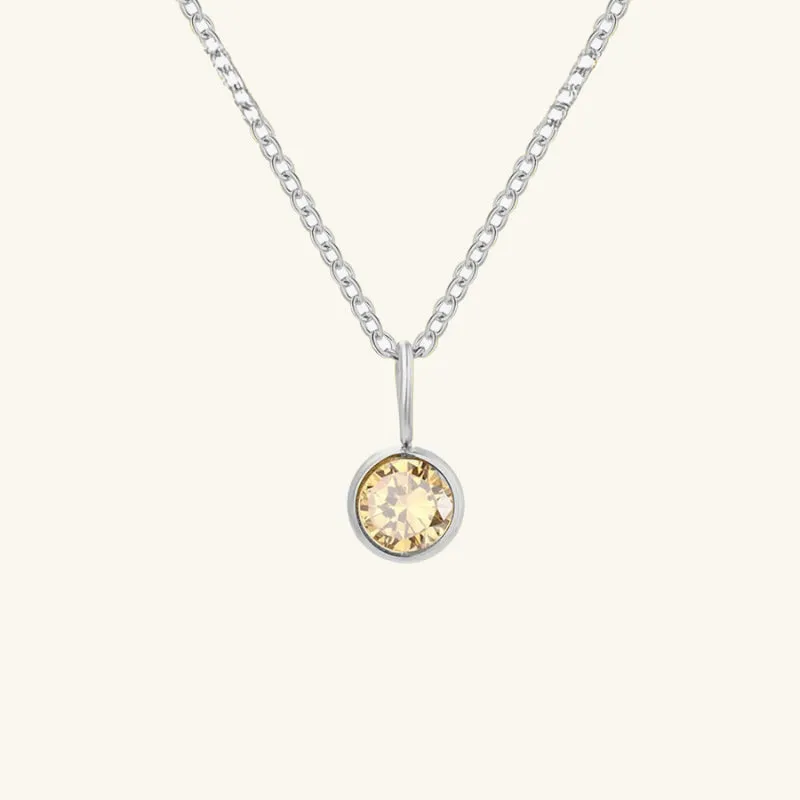 Eileithyia Birthstone Charm Necklace