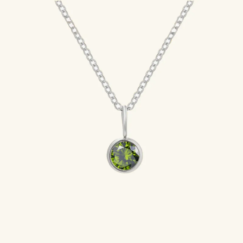 Eileithyia Birthstone Charm Necklace