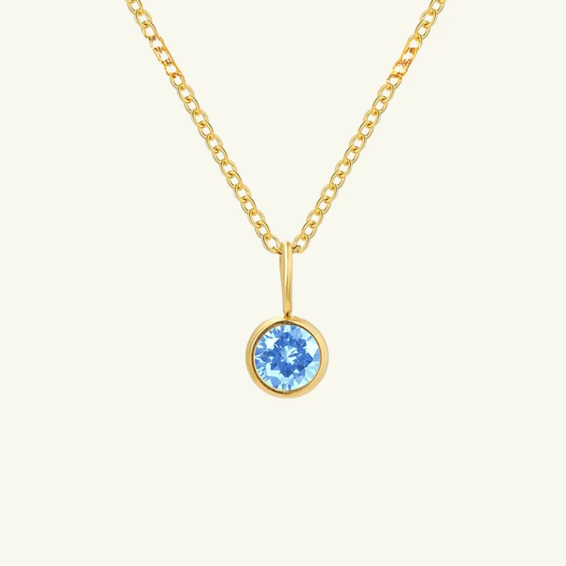 Eileithyia Birthstone Charm Necklace