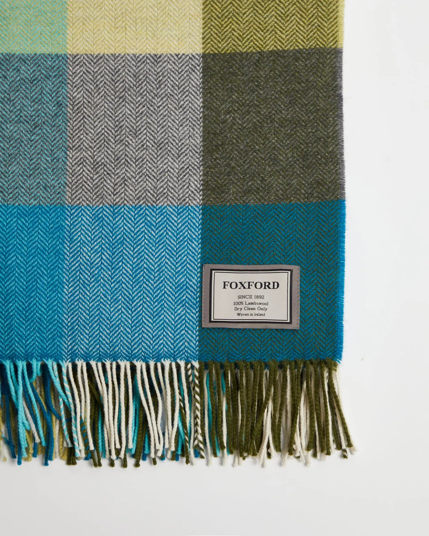 Foxford Neale Multi Check Lambswool Throw