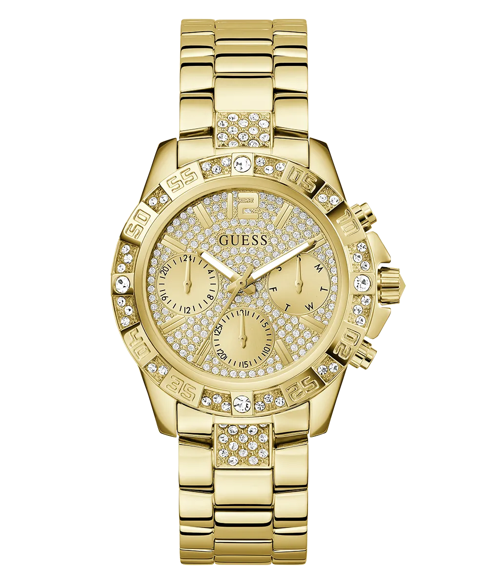 GUESS Ladies Gold Tone Multi-function Watch