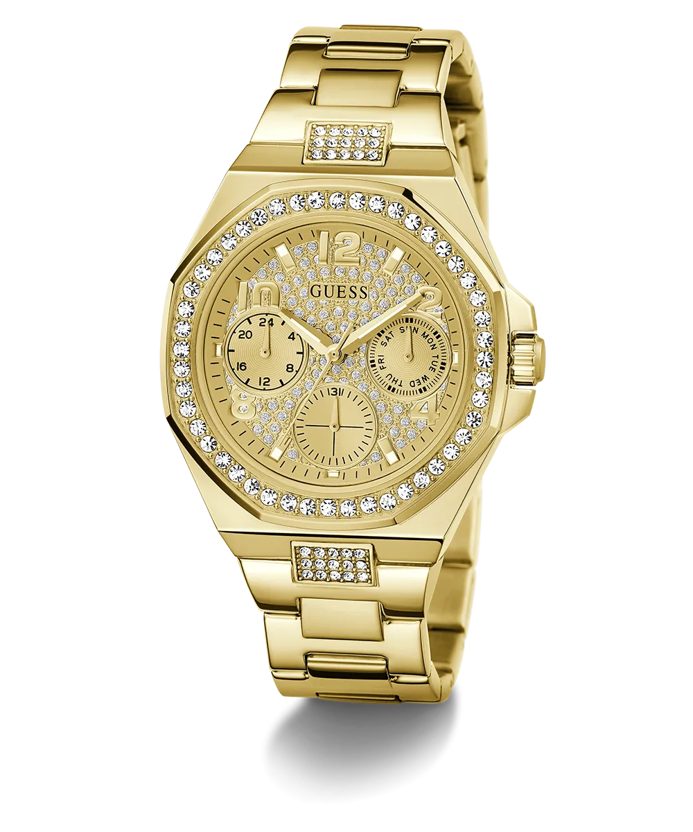 GUESS Ladies Gold Tone Multi-function Watch