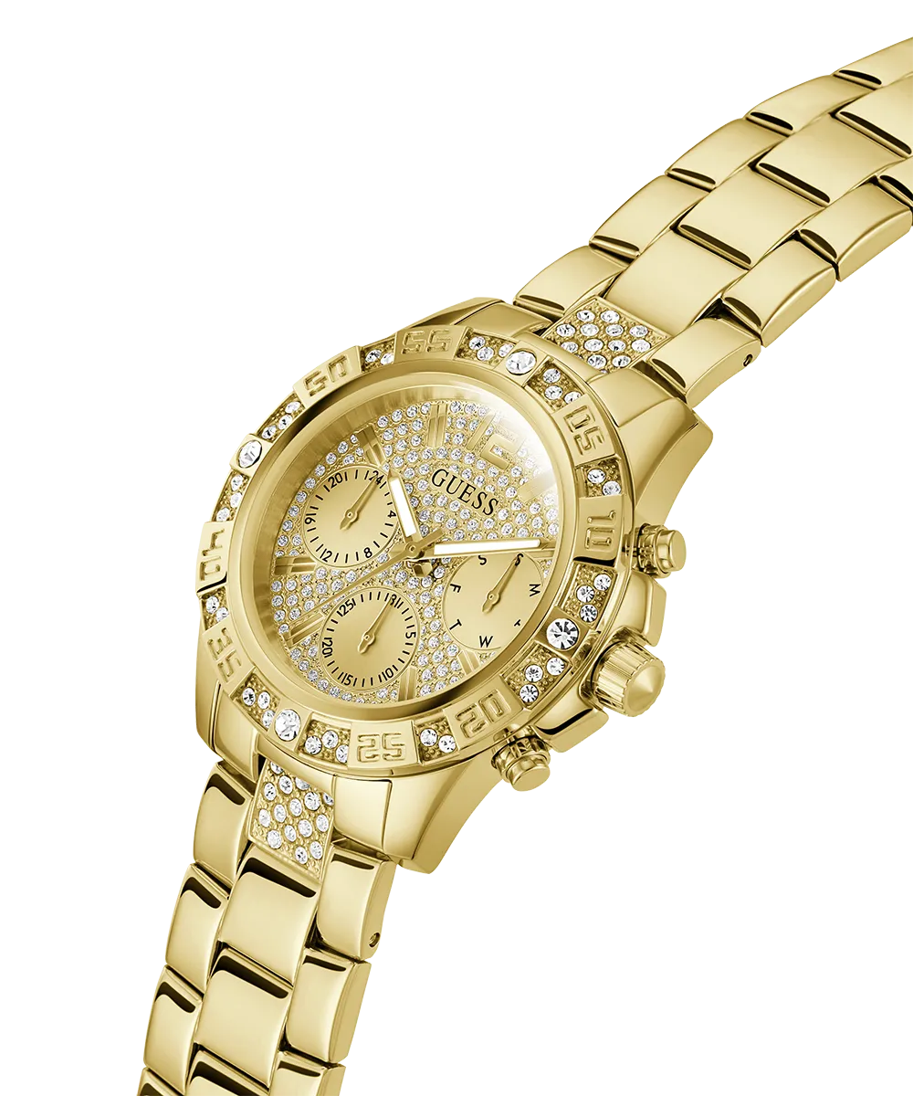 GUESS Ladies Gold Tone Multi-function Watch