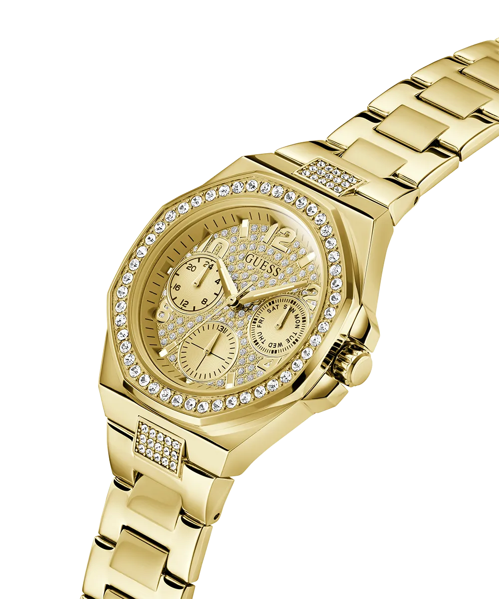 GUESS Ladies Gold Tone Multi-function Watch