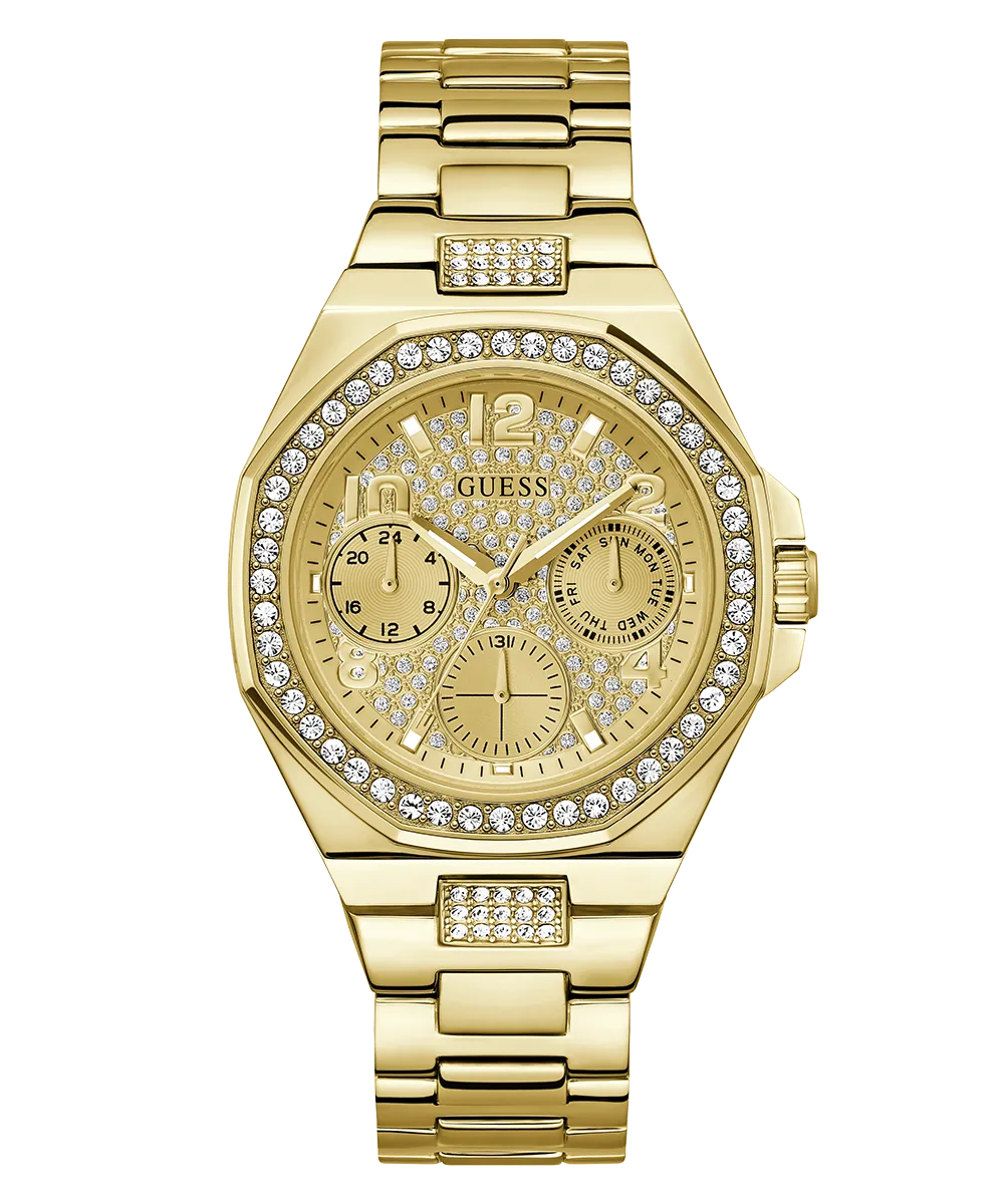 GUESS Ladies Gold Tone Multi-function Watch