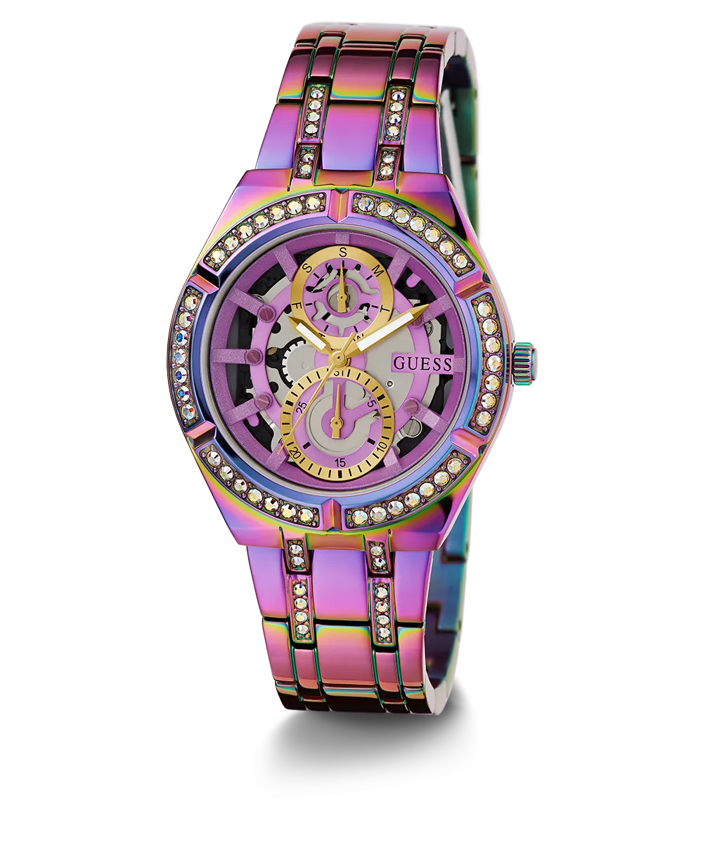 GUESS Ladies Iridescent  Iridescent Multi-function Watch