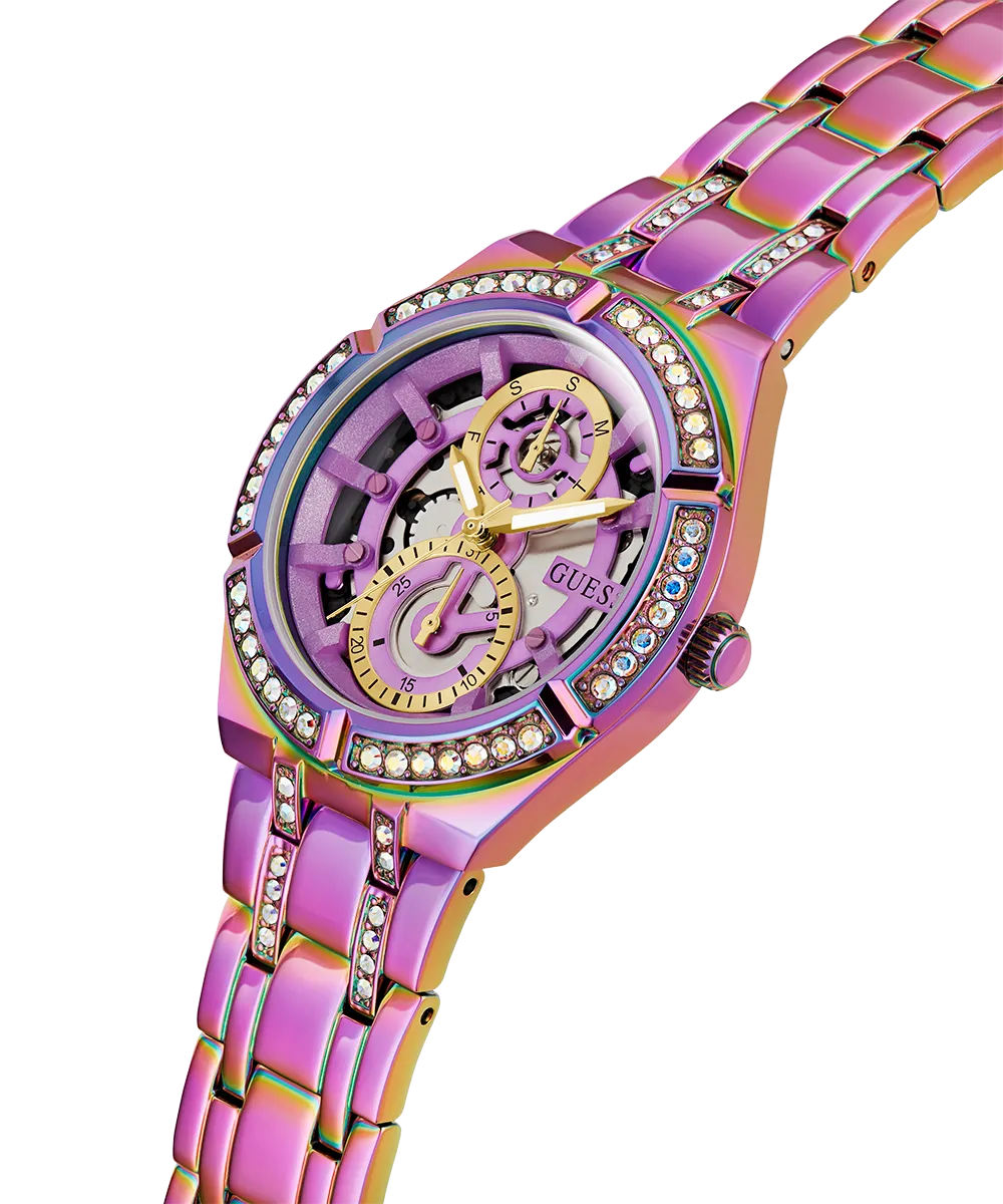 GUESS Ladies Iridescent  Iridescent Multi-function Watch