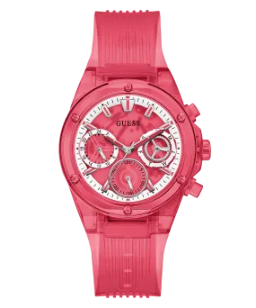 GUESS Ladies Red Multi-function Watch