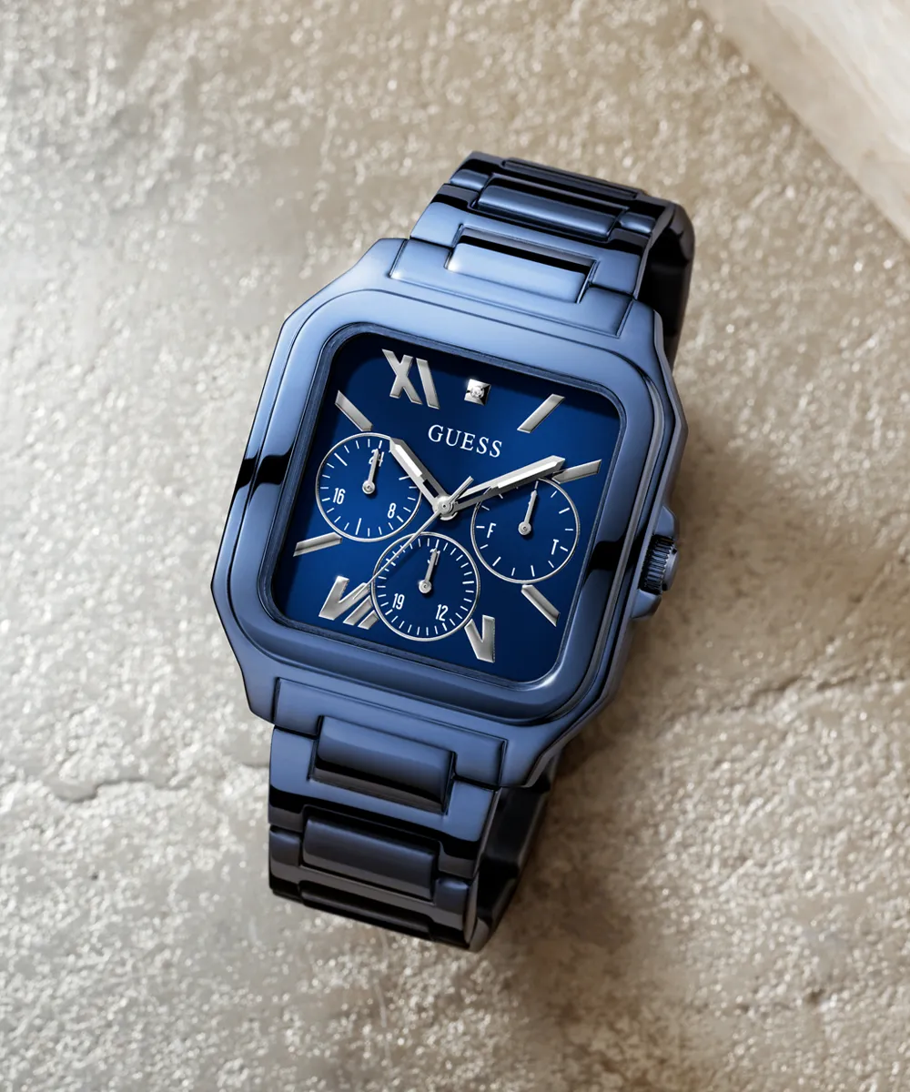 GUESS Mens Blue Multi-function Watch