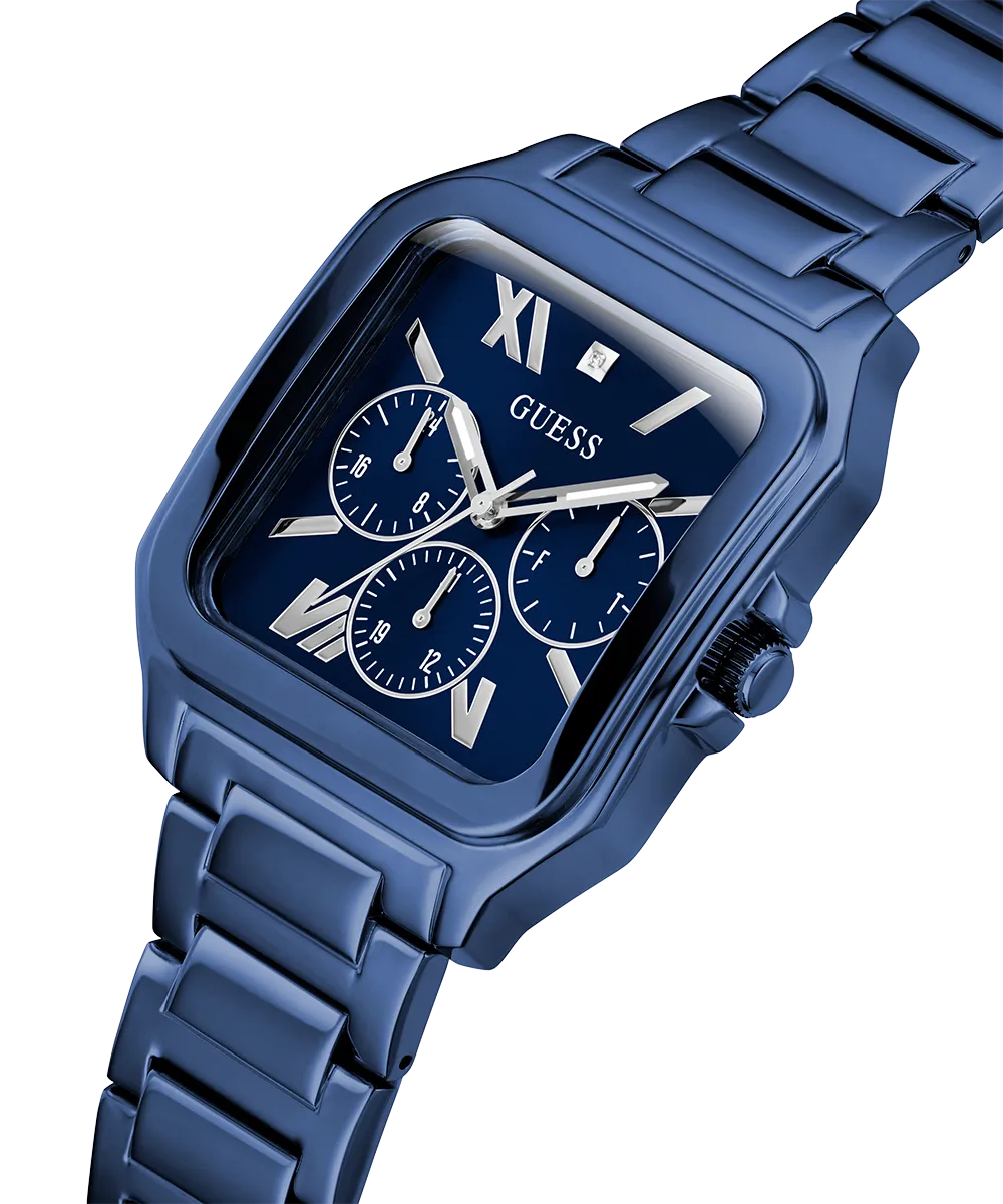 GUESS Mens Blue Multi-function Watch