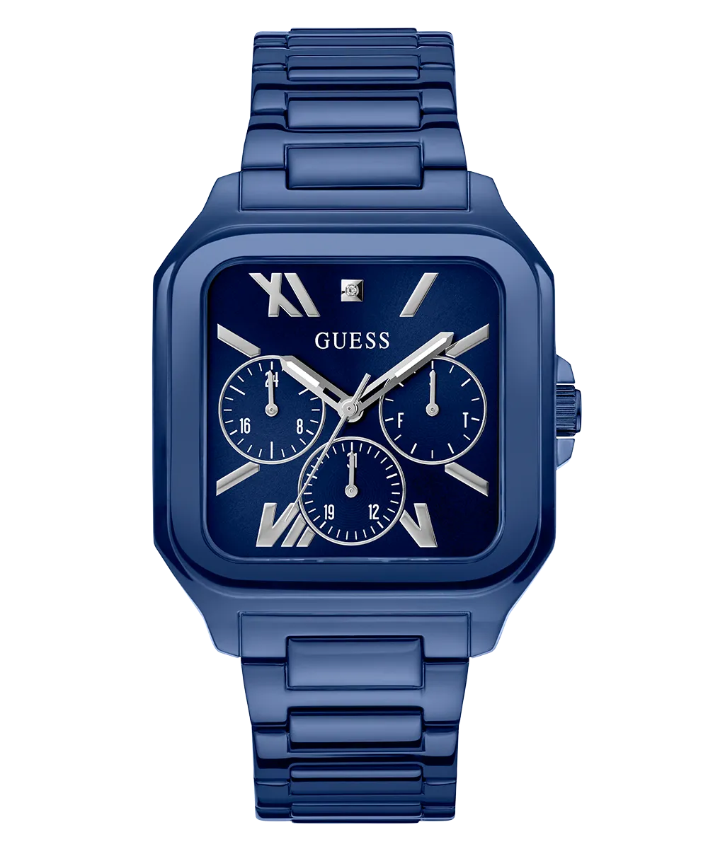 GUESS Mens Blue Multi-function Watch