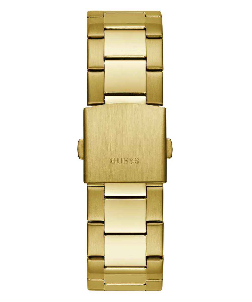 GUESS Mens Gold Tone Multi-function Watch