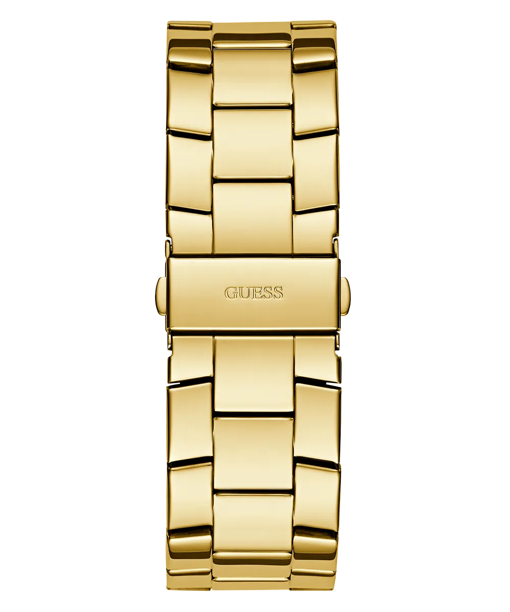 GUESS Mens Gold Tone Multi-function Watch