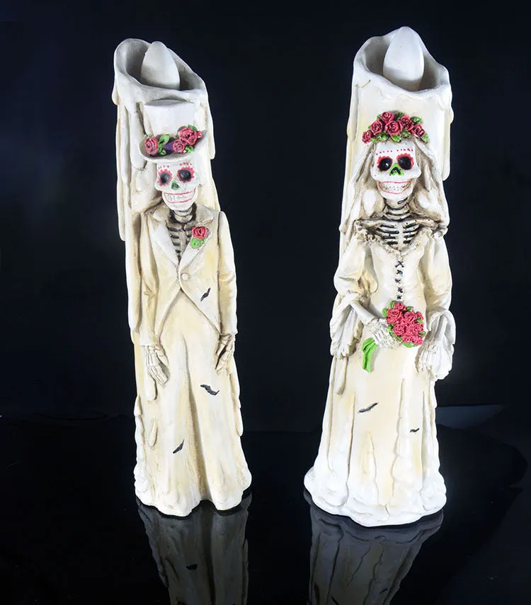 Halloween Bride Groom LED Candle Lights