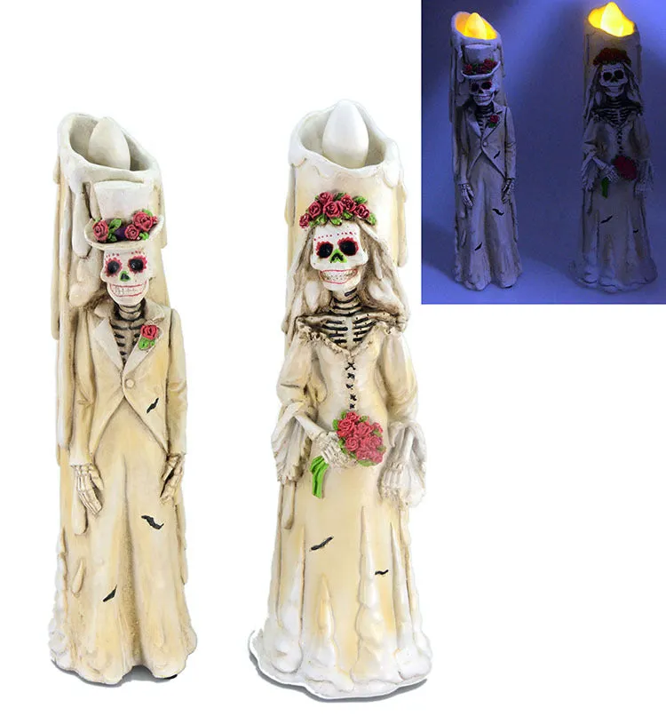 Halloween Bride Groom LED Candle Lights