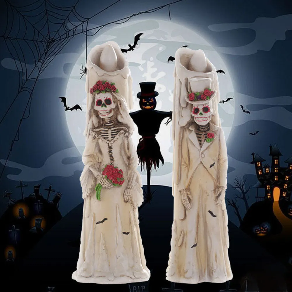 Halloween Bride Groom LED Candle Lights