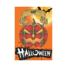 Hay Modern Tartan Jack O' Lantern Garden Flag / Halloween Home Decor NN8