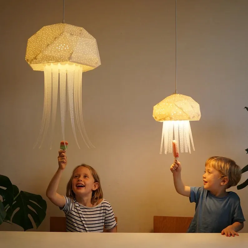 Jelly Fish Origami Ceiling Light