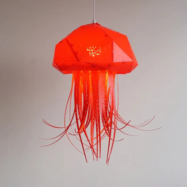 Jelly Fish Origami Ceiling Light