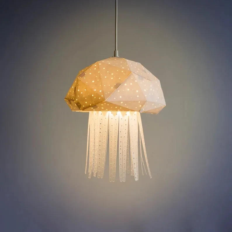 Jelly Fish Origami Ceiling Light