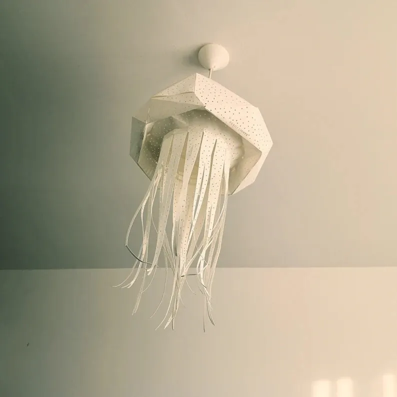 Jelly Fish Origami Ceiling Light