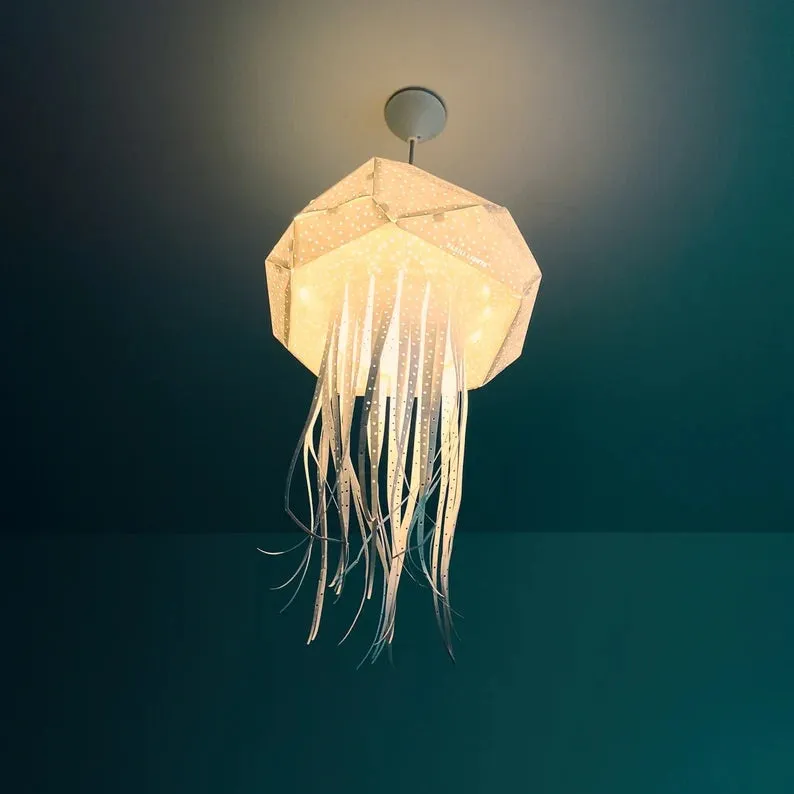 Jelly Fish Origami Ceiling Light