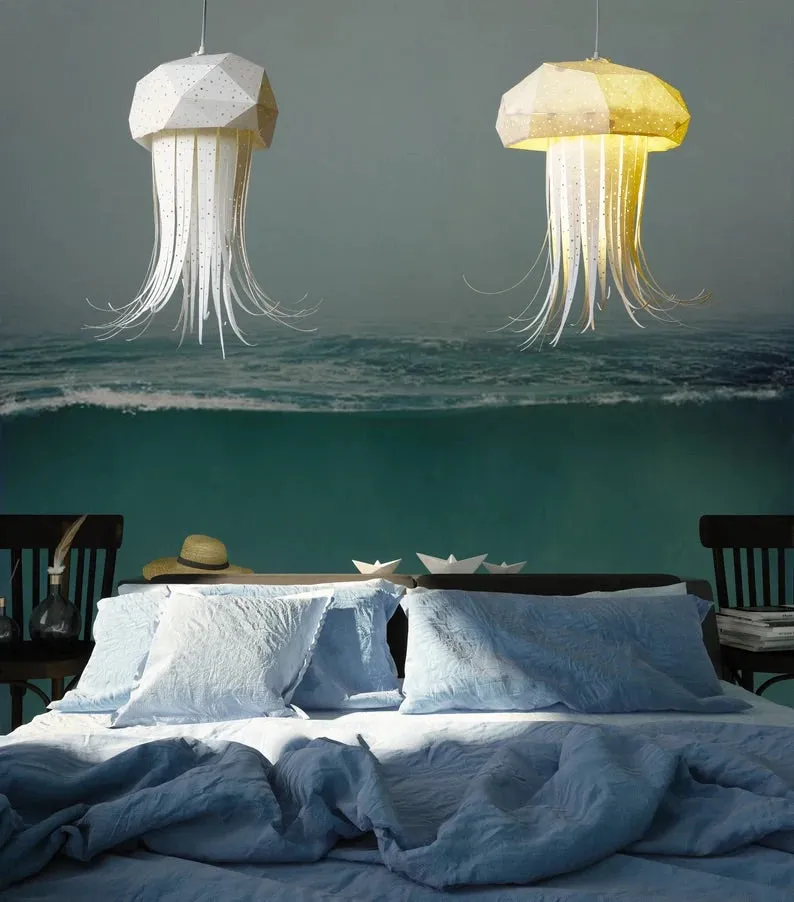 Jelly Fish Origami Ceiling Light