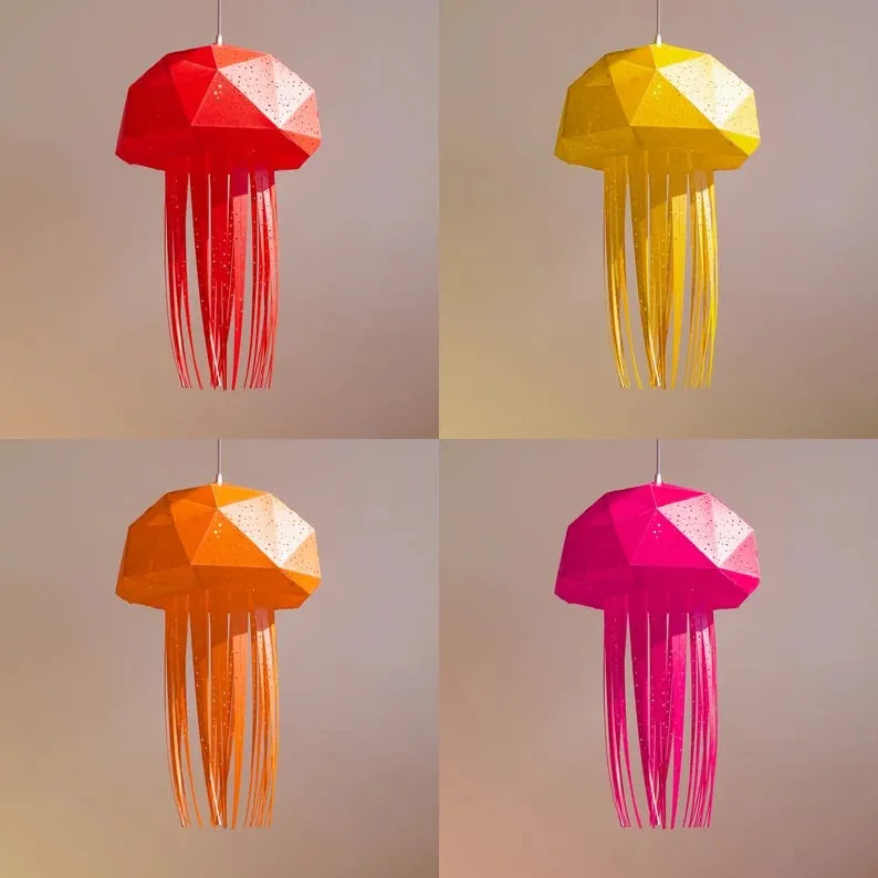 Jelly Fish Origami Ceiling Light