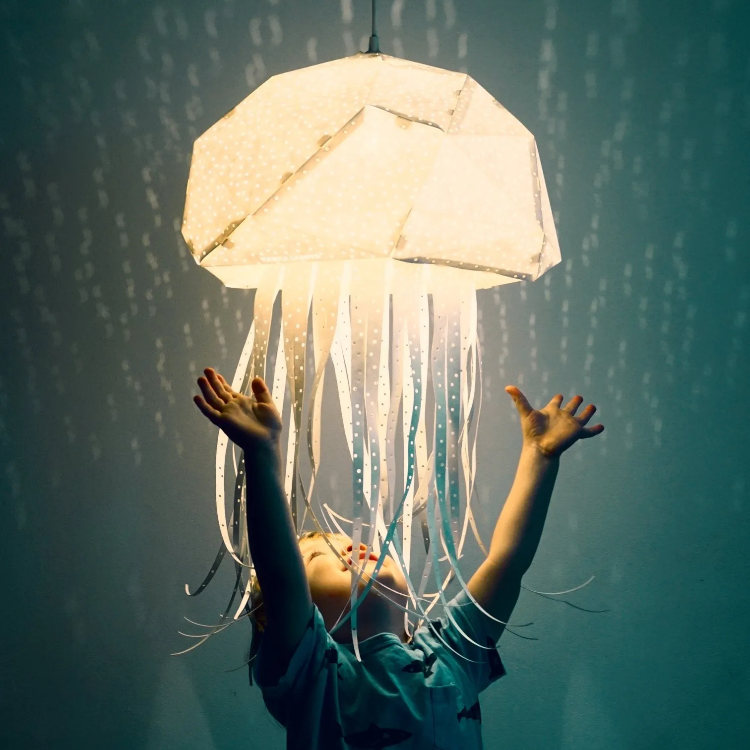 Jelly Fish Origami Ceiling Light