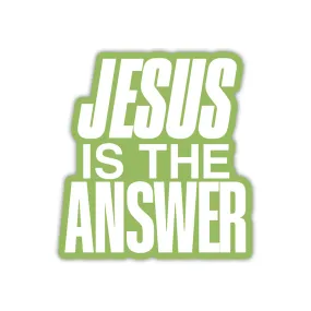 Jesus is the Answer Sticker