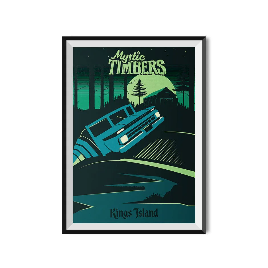 Kings Island Mystic Timbers Poster