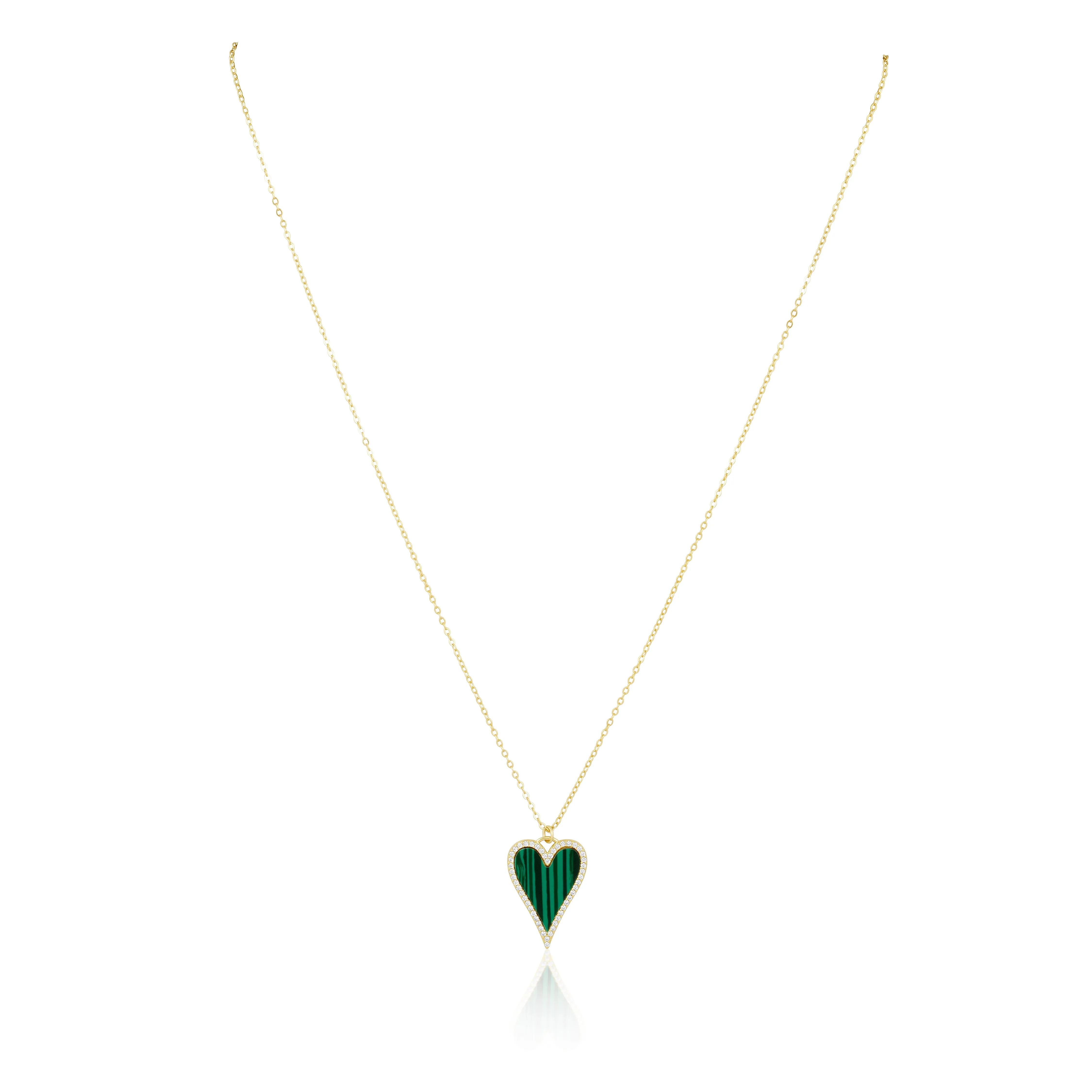 Lucy CZ Heart Necklace