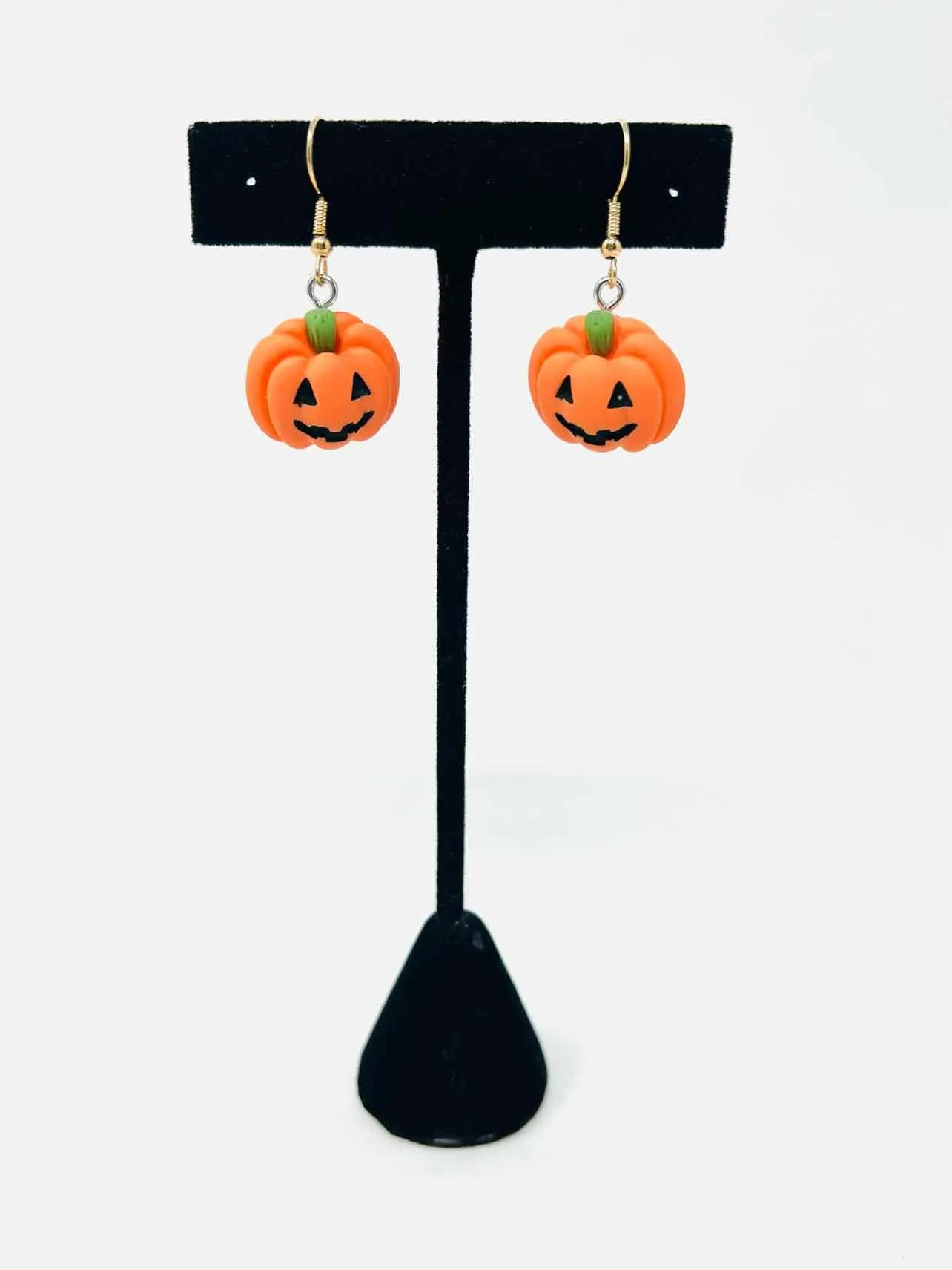 Orange/Black Jack O' Lantern Jewelry Earrings